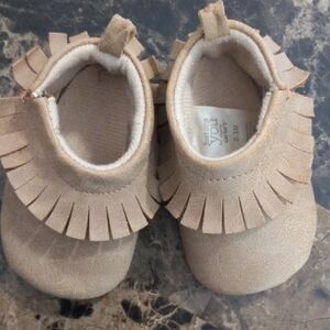 Tan Baby Moccasins